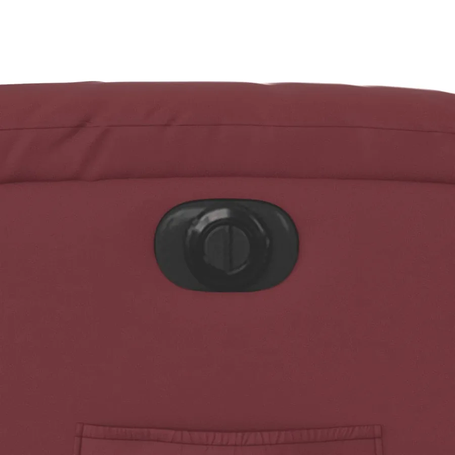 Fauteuil inclinable électrique Rouge bordeaux Similicuir - 12