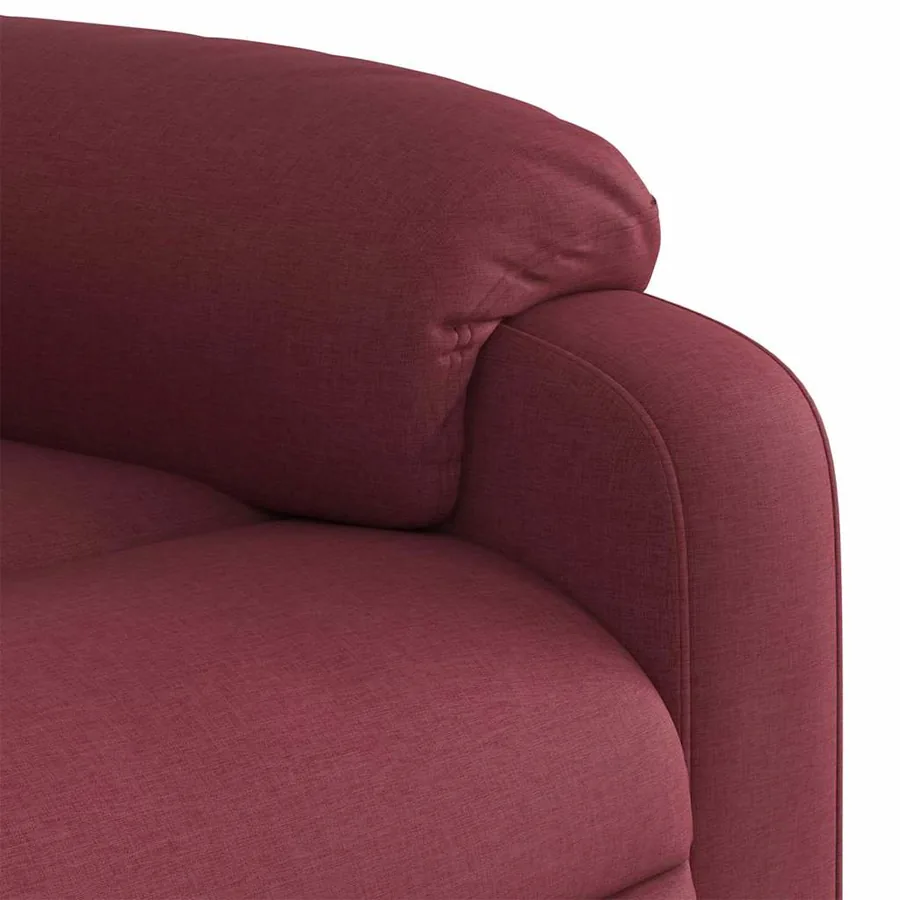 Fauteuil inclinable électrique Rouge bordeaux Tissu - 11