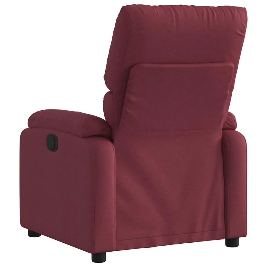 Fauteuil inclinable électrique Rouge bordeaux Tissu - 5