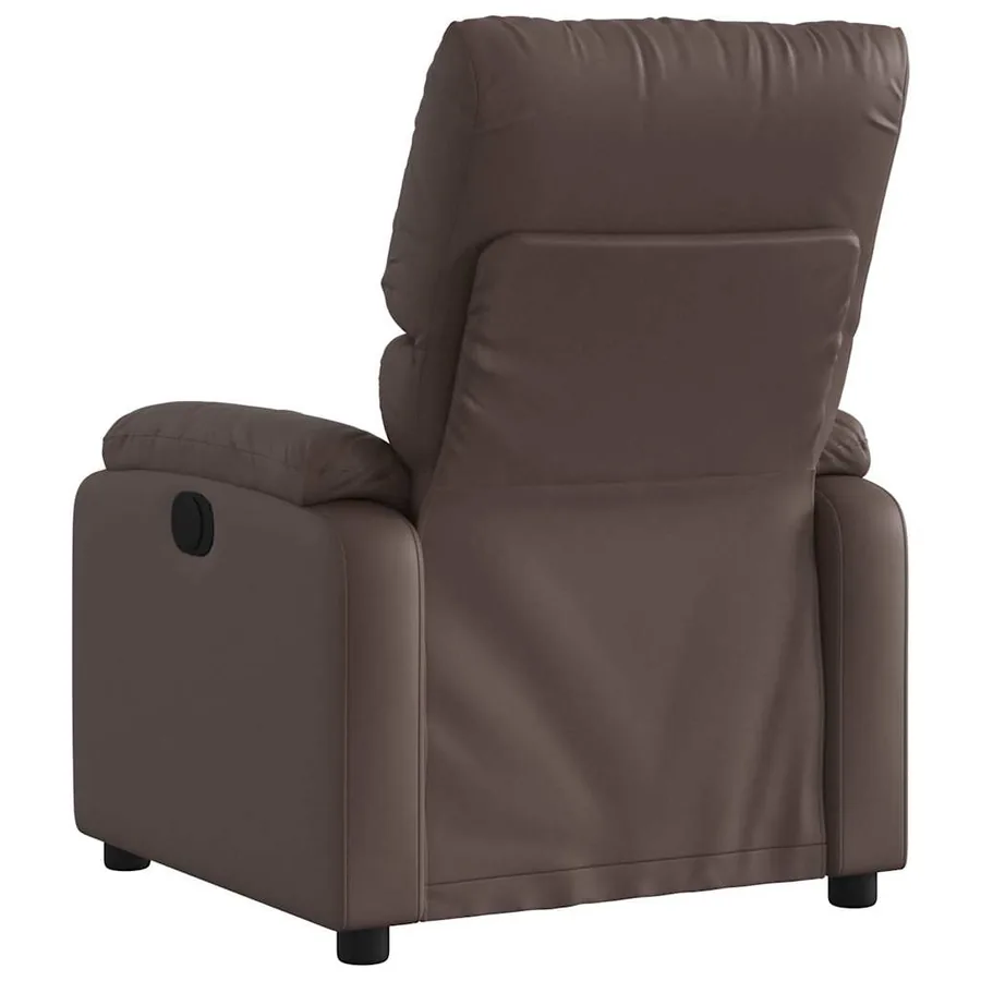 Fauteuil inclinable électrique Marron Similicuir - 5