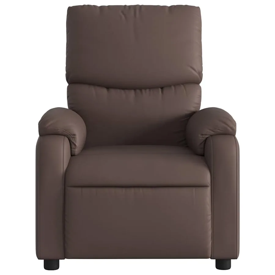 Fauteuil inclinable électrique Marron Similicuir - 9