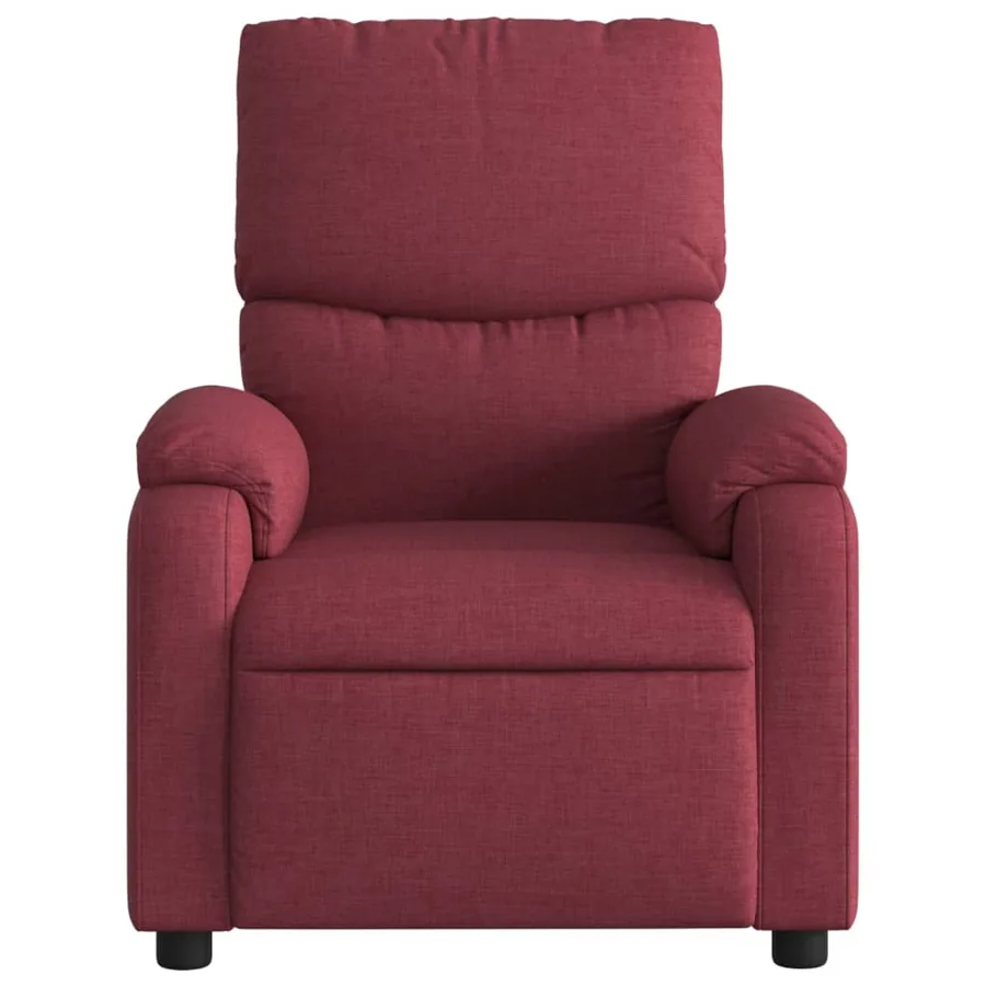 Fauteuil de massage inclinable électrique Rouge bordeaux Tissu - 9