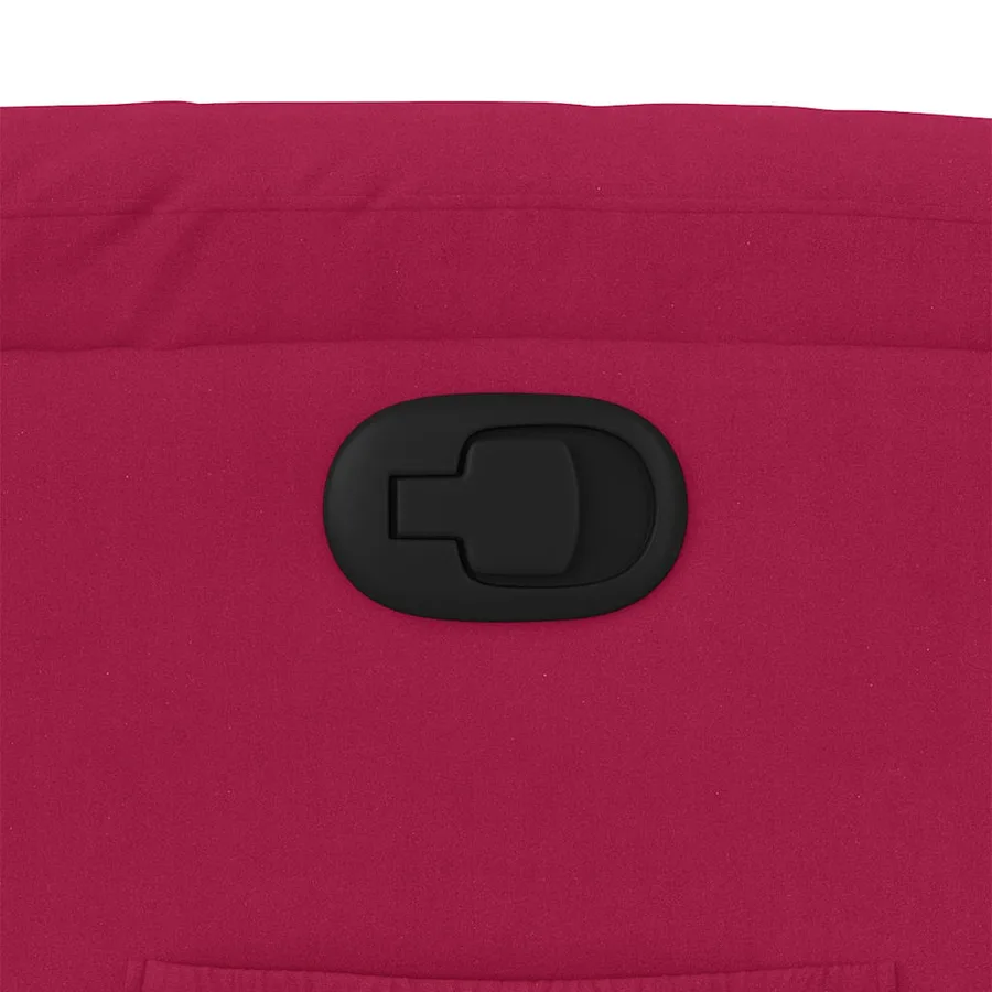Fauteuil inclinable rouge bordeaux velours - 9