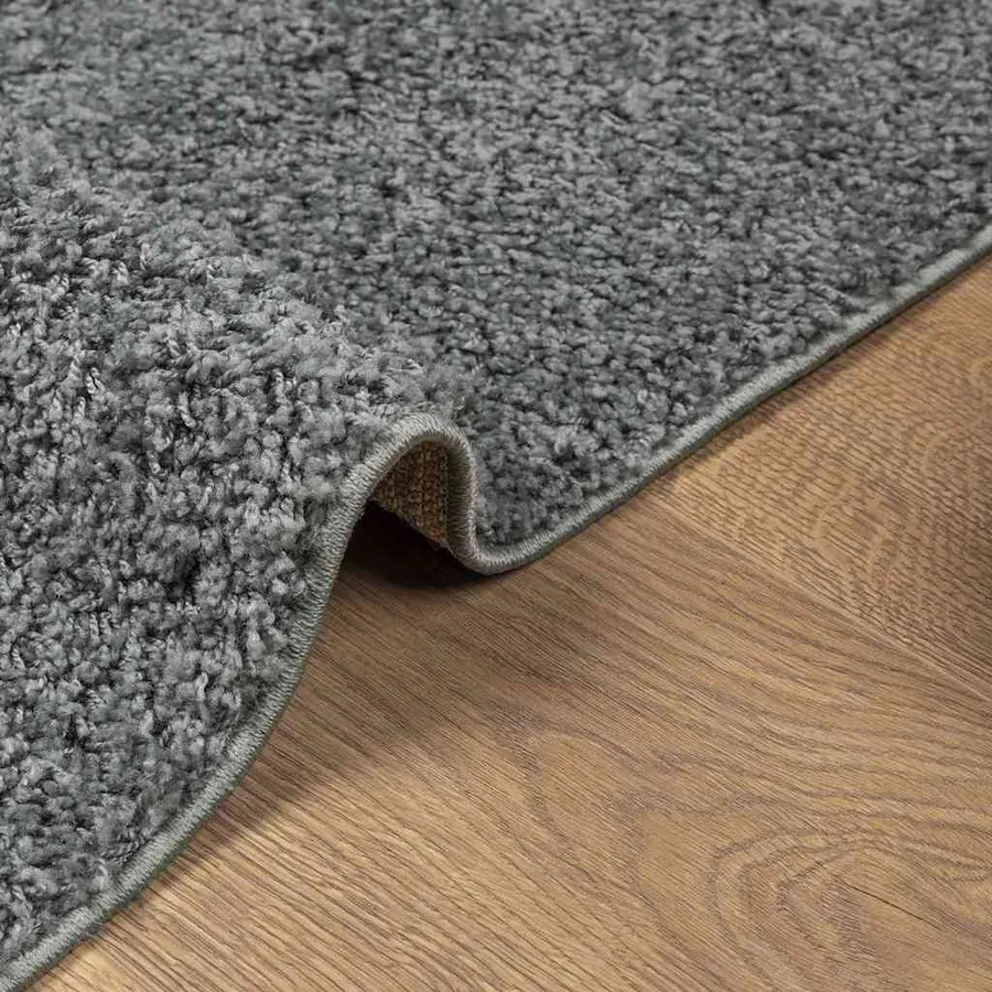 Tapis shaggy PAMPLONA poils longs moderne vert 80x150 cm - 6