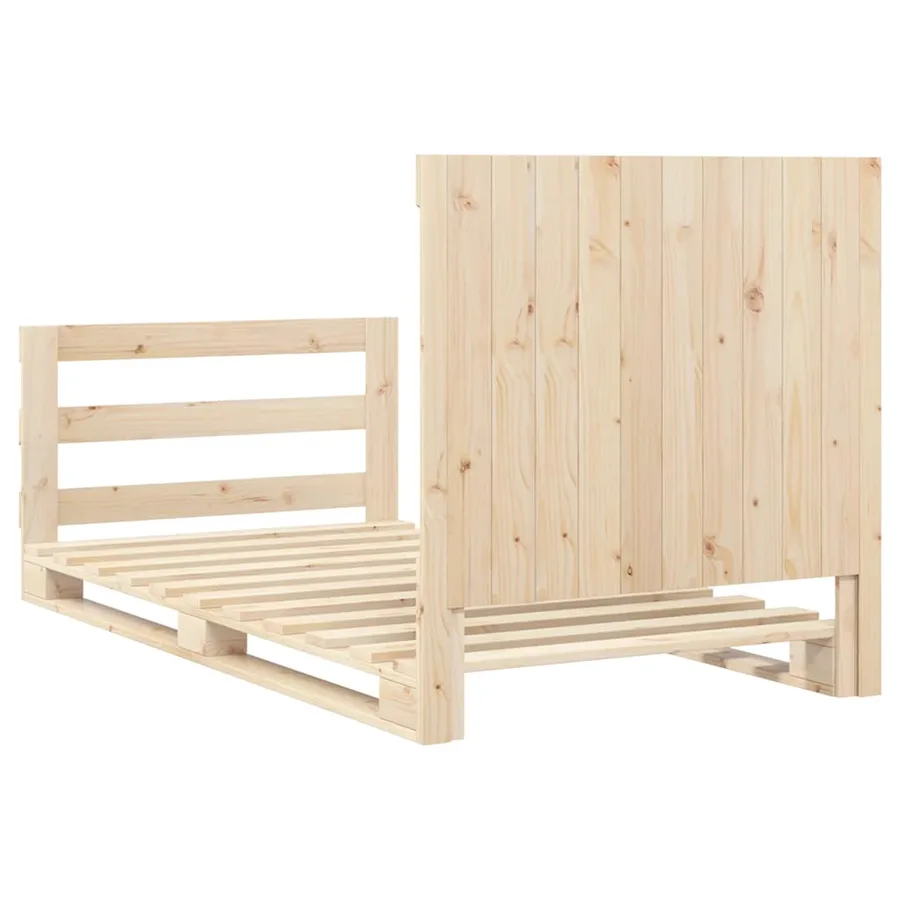 Cadre de lit sans matelas avec tête de lit 100x200 cm - 9