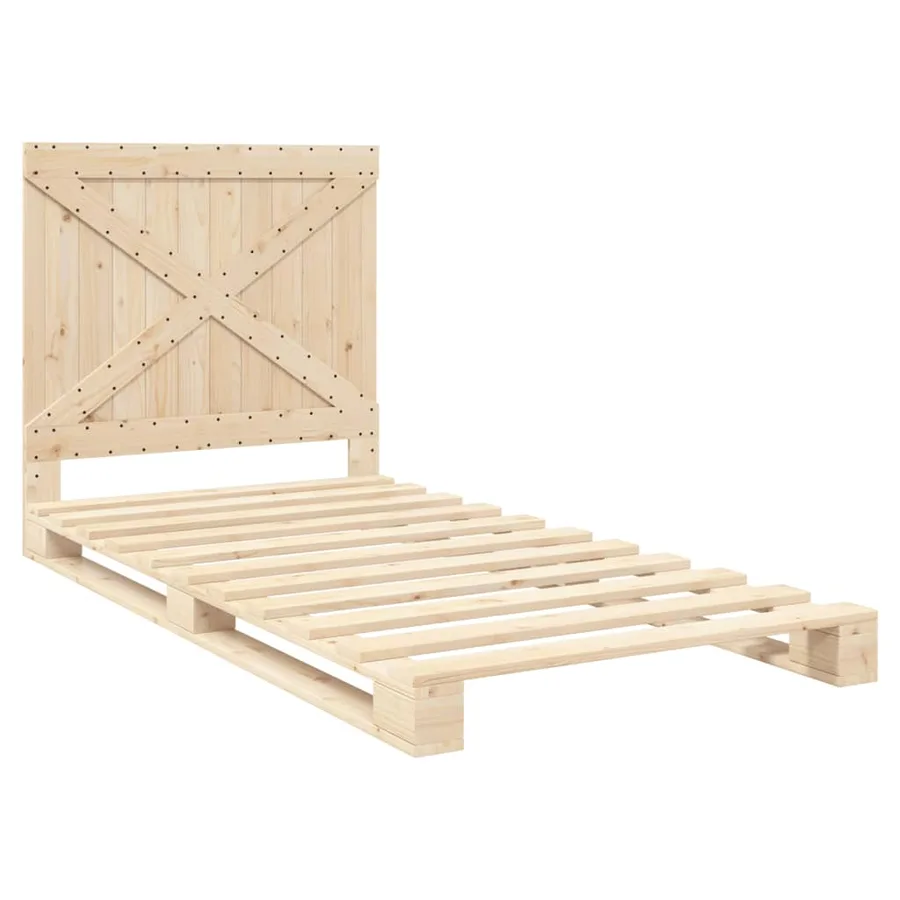 Cadre de lit sans matelas avec tête de lit 100x200 cm - 3
