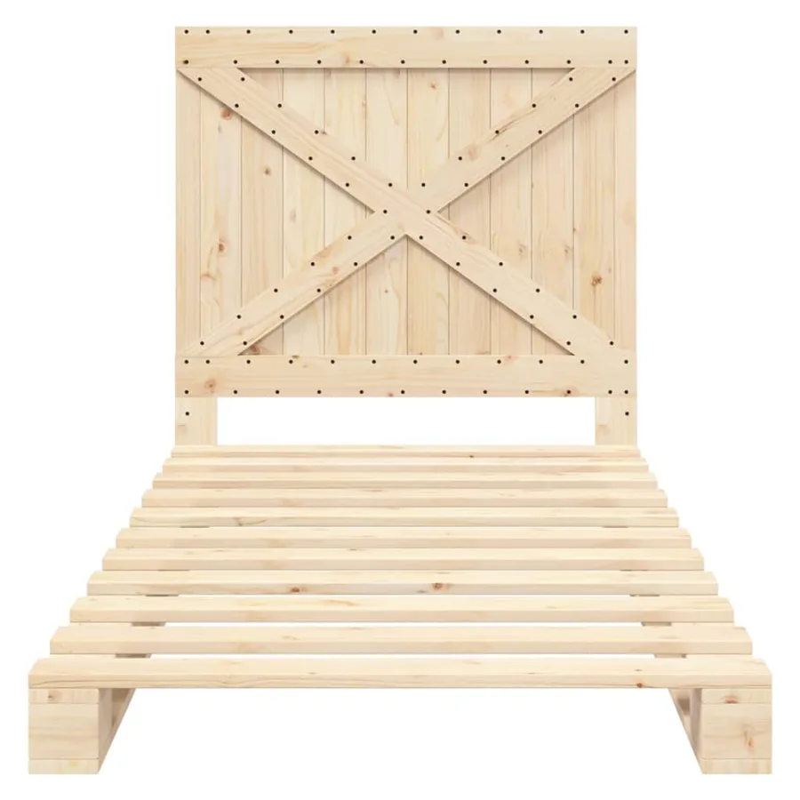 Cadre de lit sans matelas avec tête de lit 100x200 cm - 5