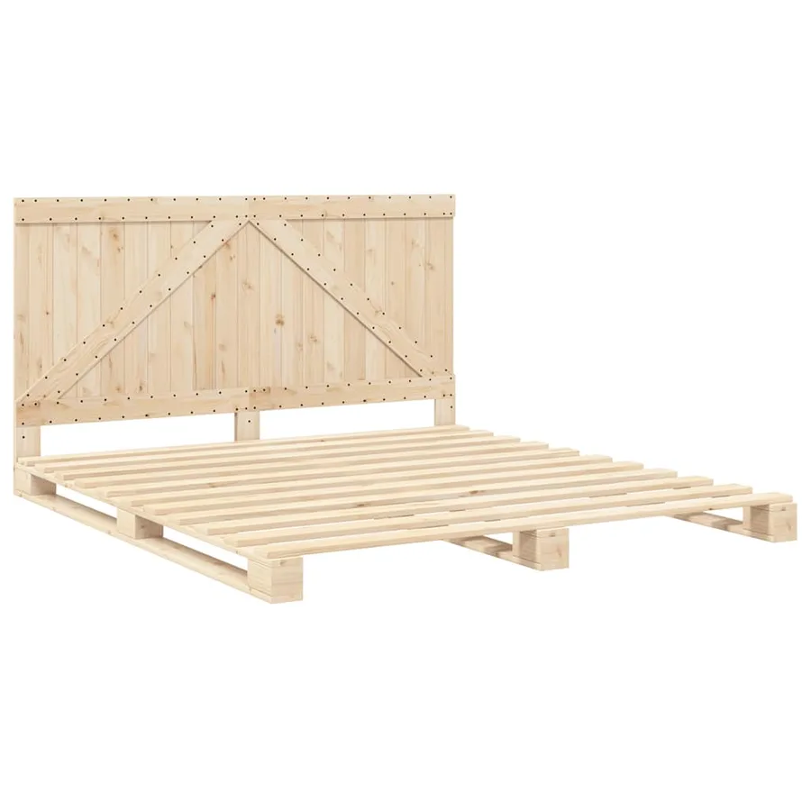 Cadre de lit sans matelas avec tête de lit 200x200 cm - 3