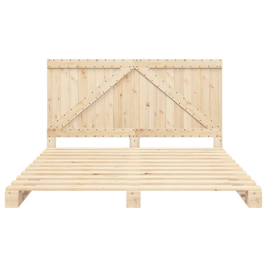 Cadre de lit sans matelas avec tête de lit 200x200 cm - 5