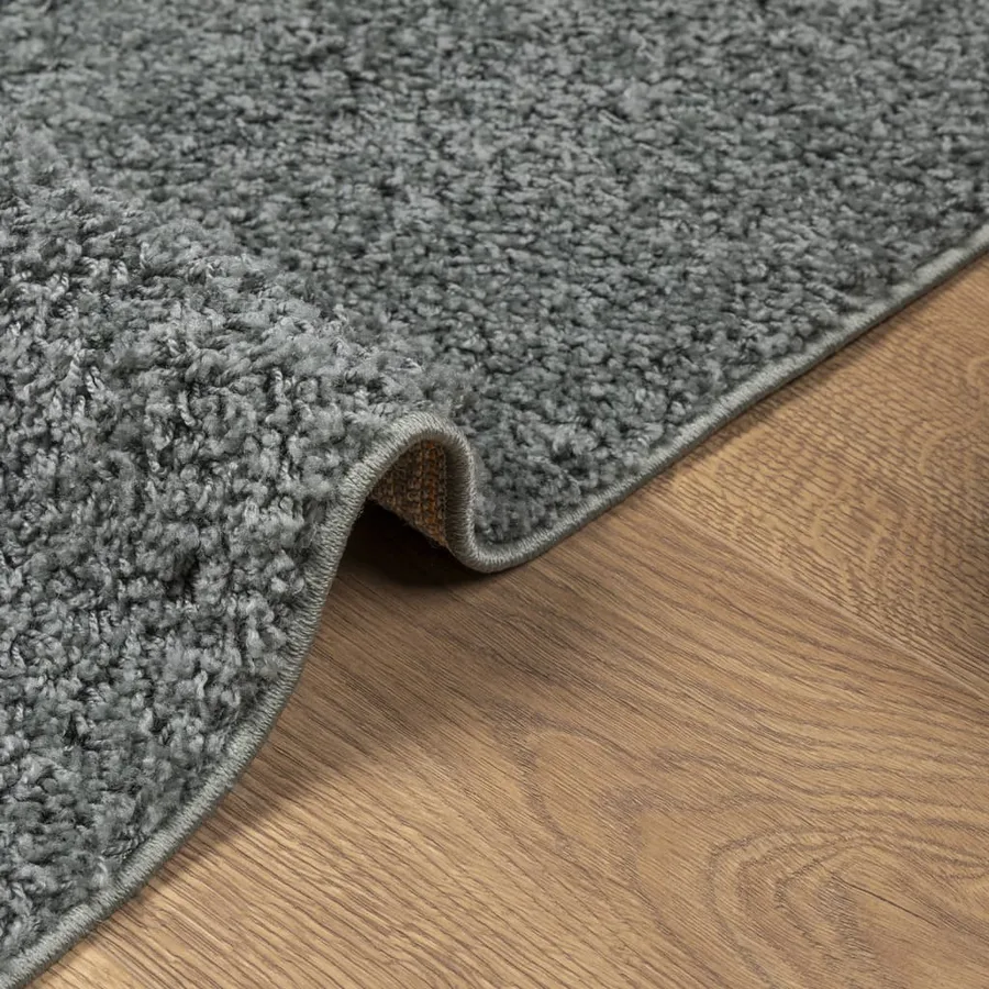 Tapis shaggy PAMPLONA poils longs moderne vert 80x250 cm - 6