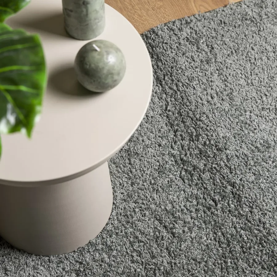 Tapis shaggy PAMPLONA poils longs moderne vert 80x250 cm - 7