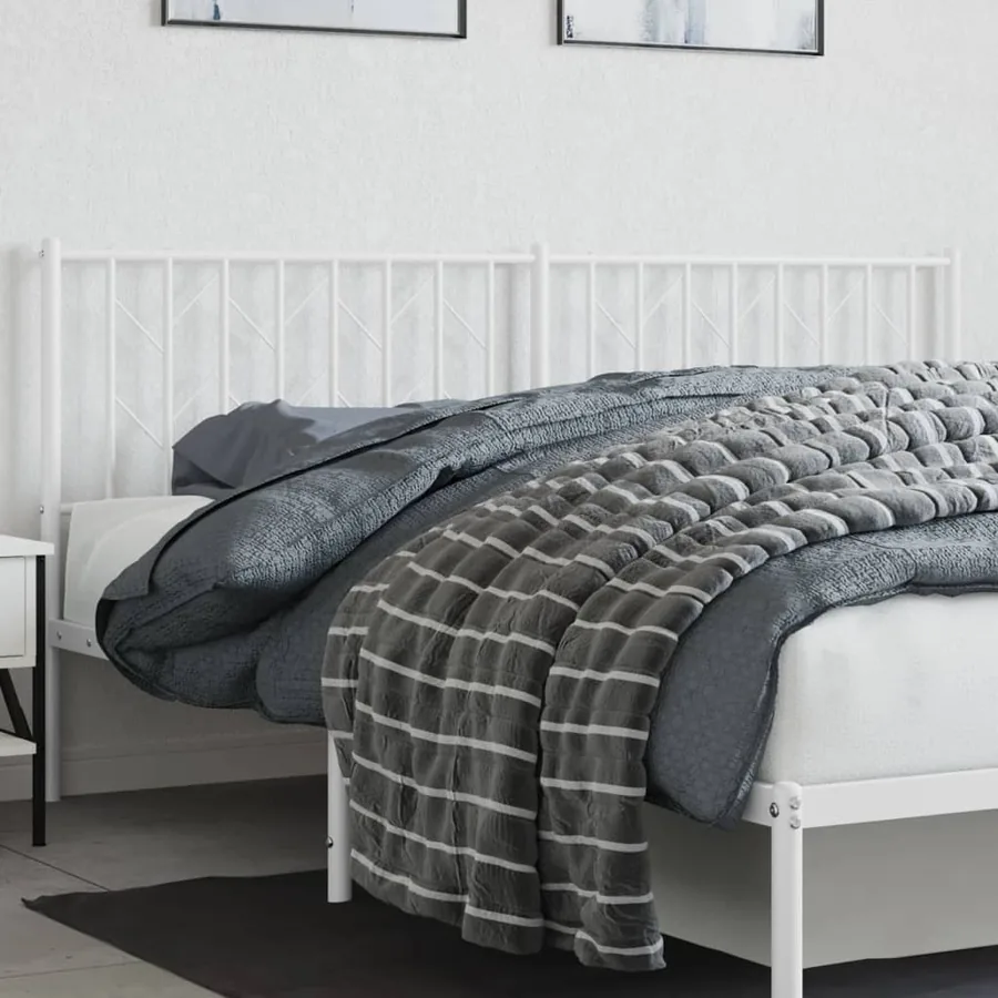 Tête de lit de remplacement métal blanc 180 cm