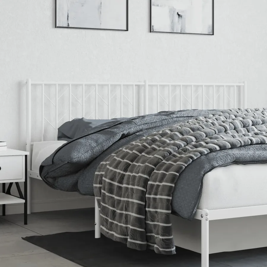 Tête de lit de remplacement métal blanc 180 cm - 3