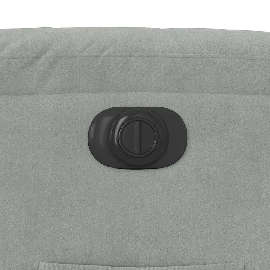 Fauteuil inclinable électrique gris clair velours - 12