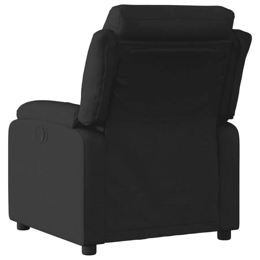 Fauteuil inclinable en tissu noir - 3