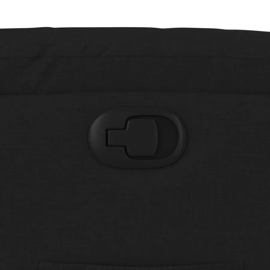 Fauteuil inclinable en tissu noir - 9