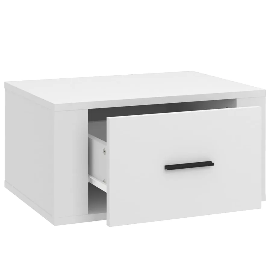 Tables de chevet murales 2 pcs Blanc 50x36x25 cm - 8