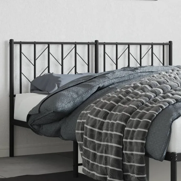 Tête de lit de remplacement métal noir 150 cm