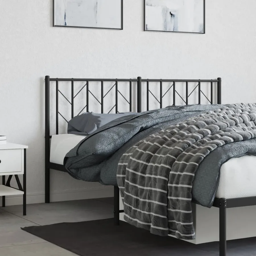 Tête de lit de remplacement métal noir 150 cm - 3
