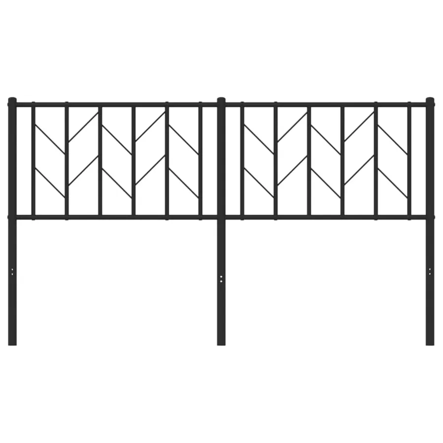 Tête de lit de remplacement métal noir 150 cm - 4