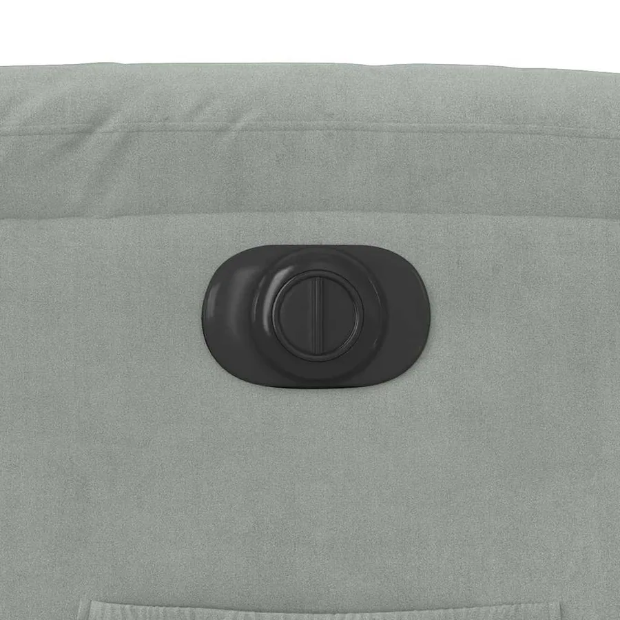 Fauteuil inclinable électrique gris clair velours - 13