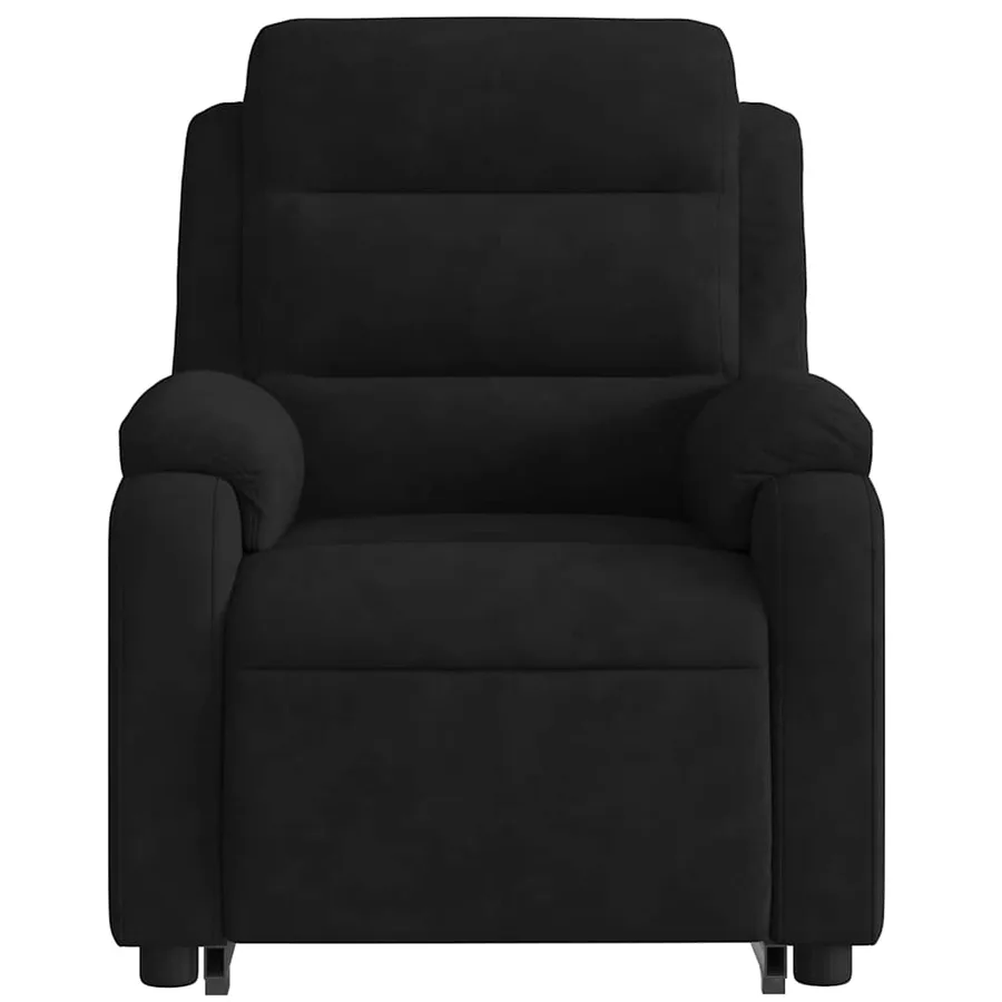 Fauteuil de massage inclinable Noir Velours - 9