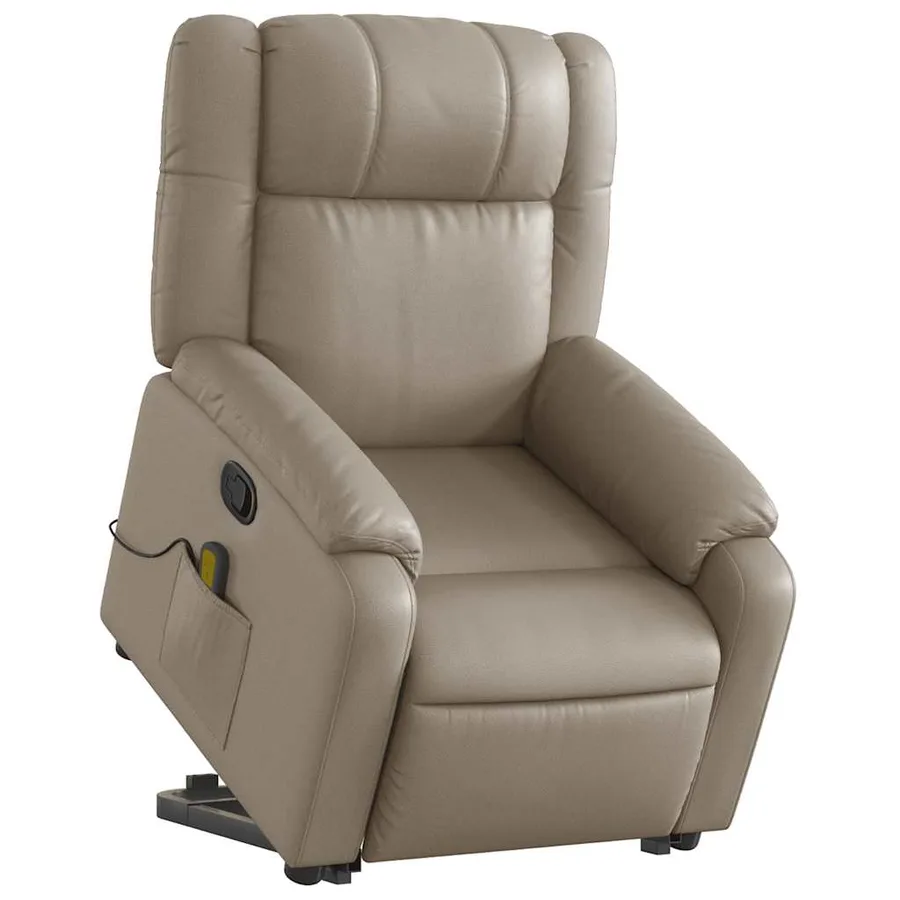 Fauteuil inclinable de massage Cappuccino Similicuir - 3