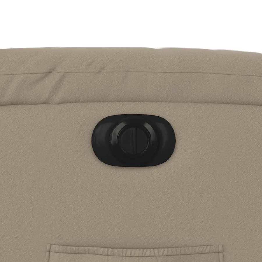 Fauteuil inclinable de massage électrique cappuccino similicuir - 13