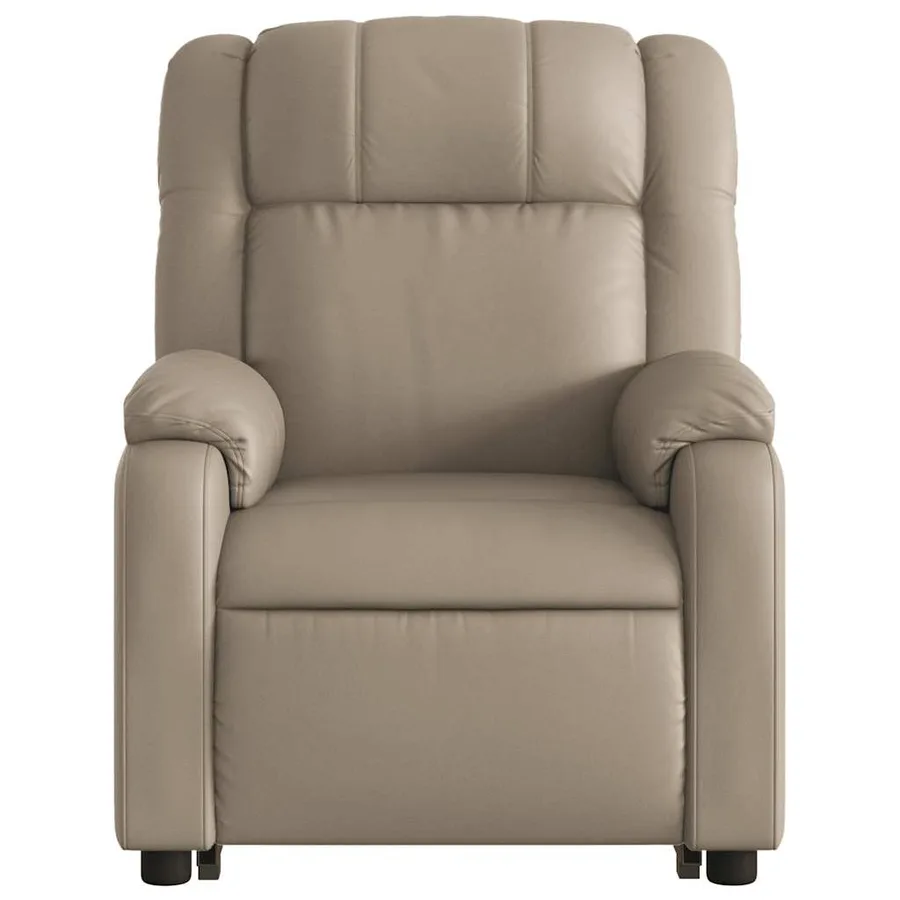 Fauteuil inclinable de massage électrique cappuccino similicuir - 9