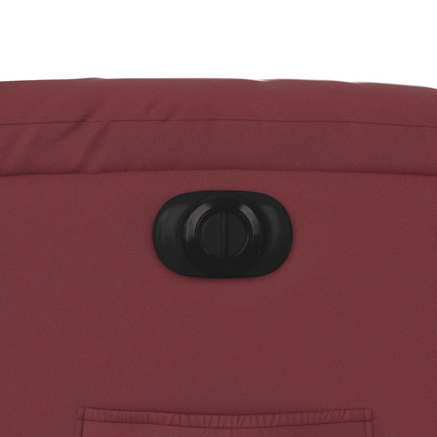 Fauteuil inclinable de massage électrique rouge bordeaux - 13