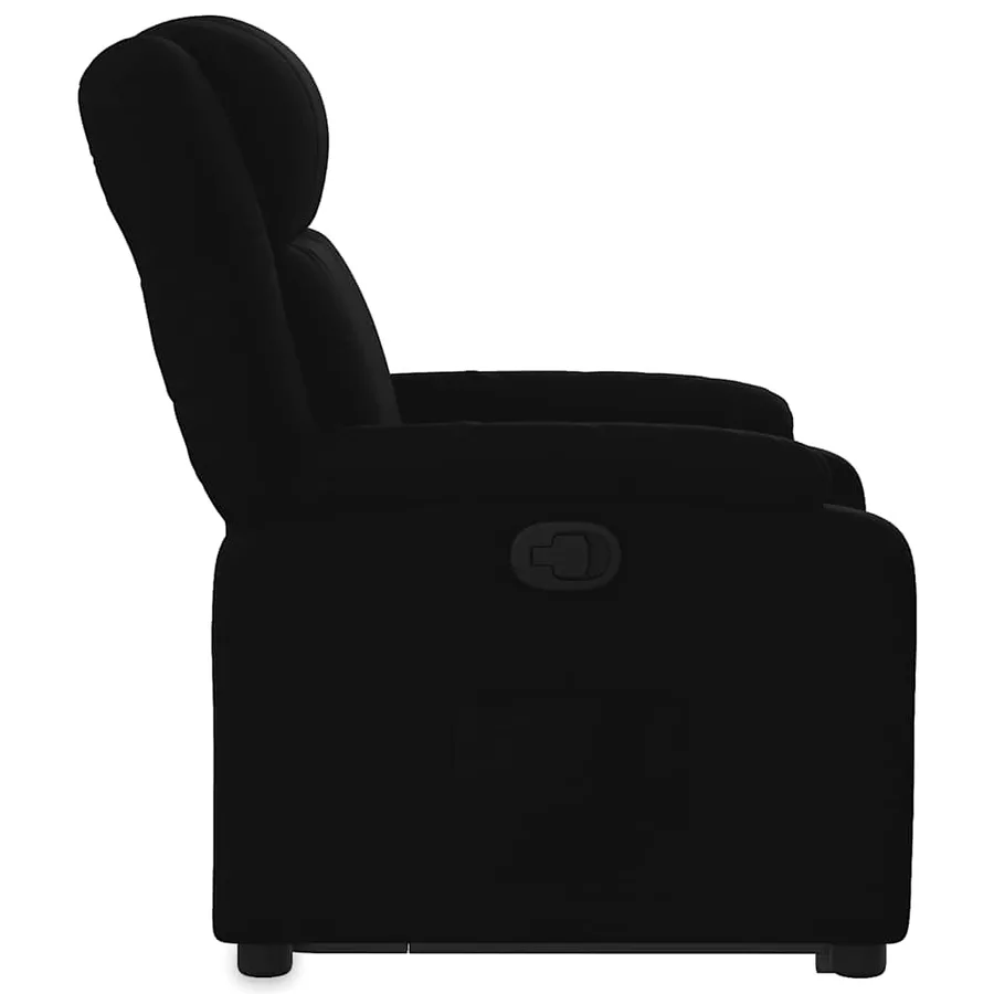 Fauteuil inclinable noir tissu - 10
