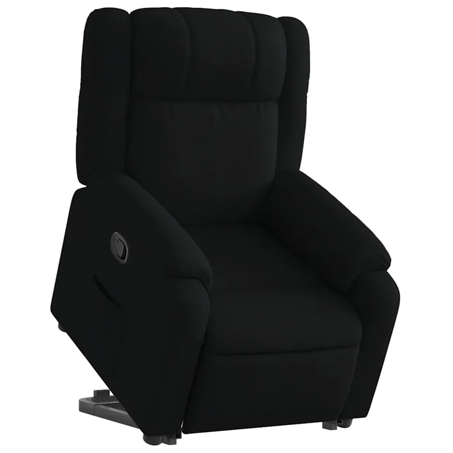 Fauteuil inclinable noir tissu - 3