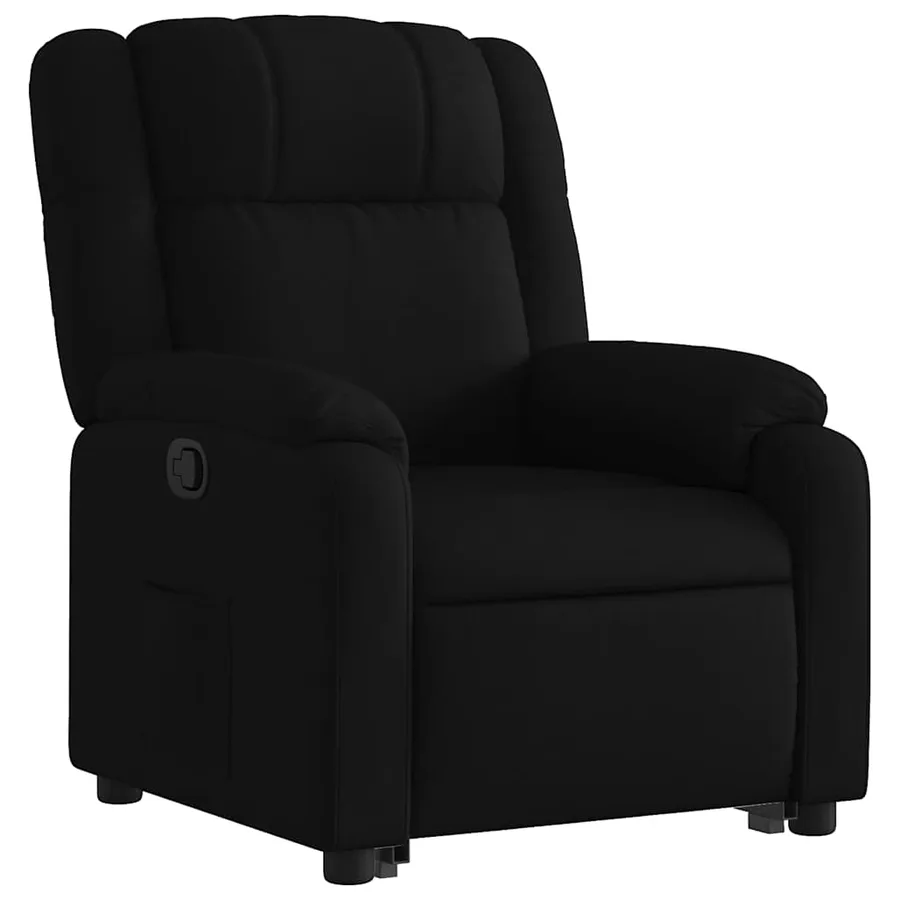 Fauteuil inclinable noir tissu - 4