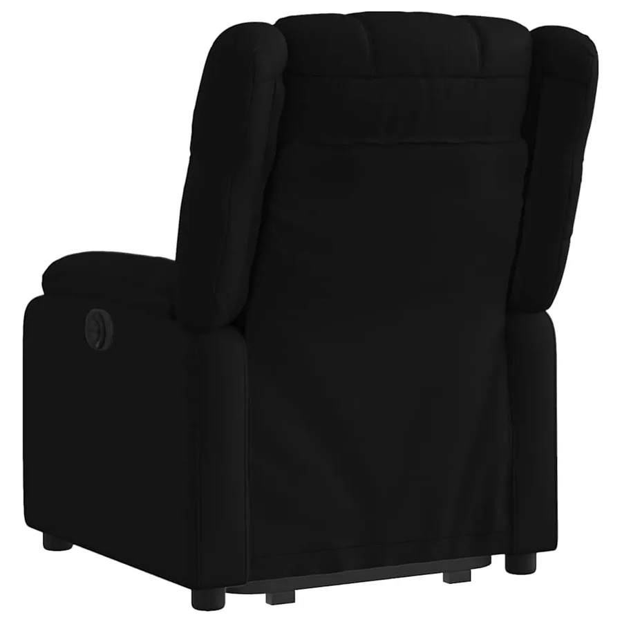 Fauteuil inclinable noir tissu - 5