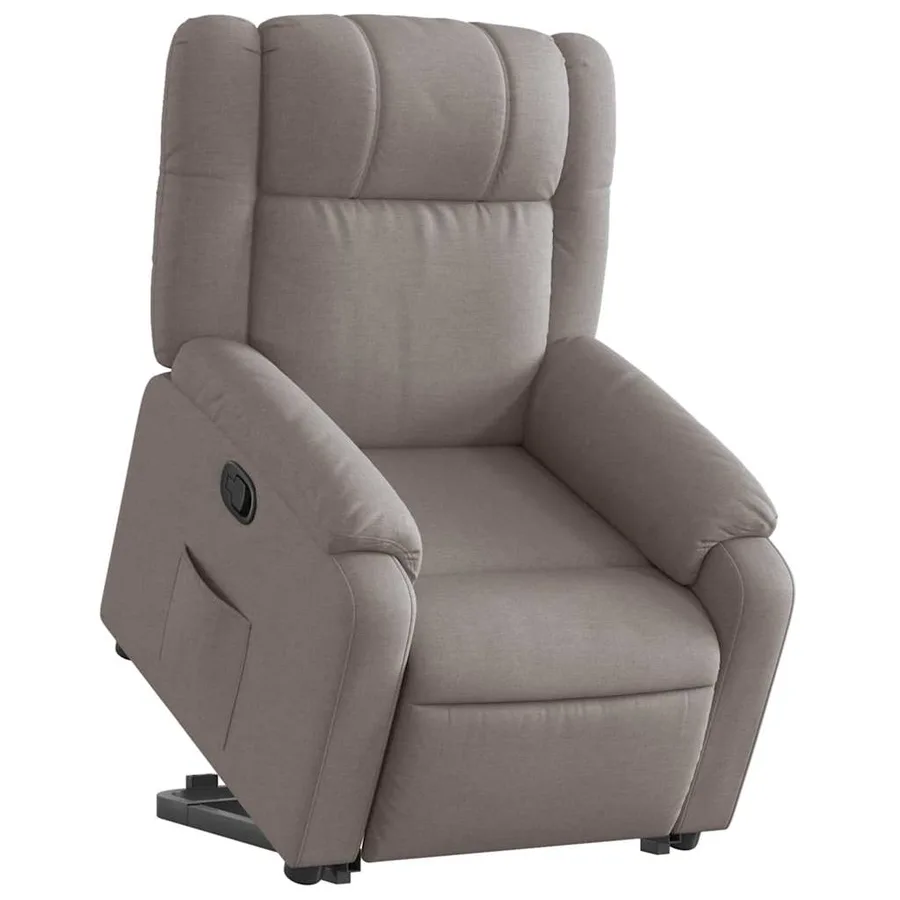 Fauteuil inclinable taupe tissu - 3