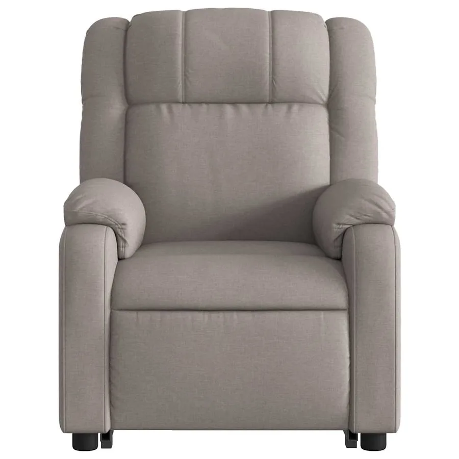 Fauteuil inclinable taupe tissu - 9