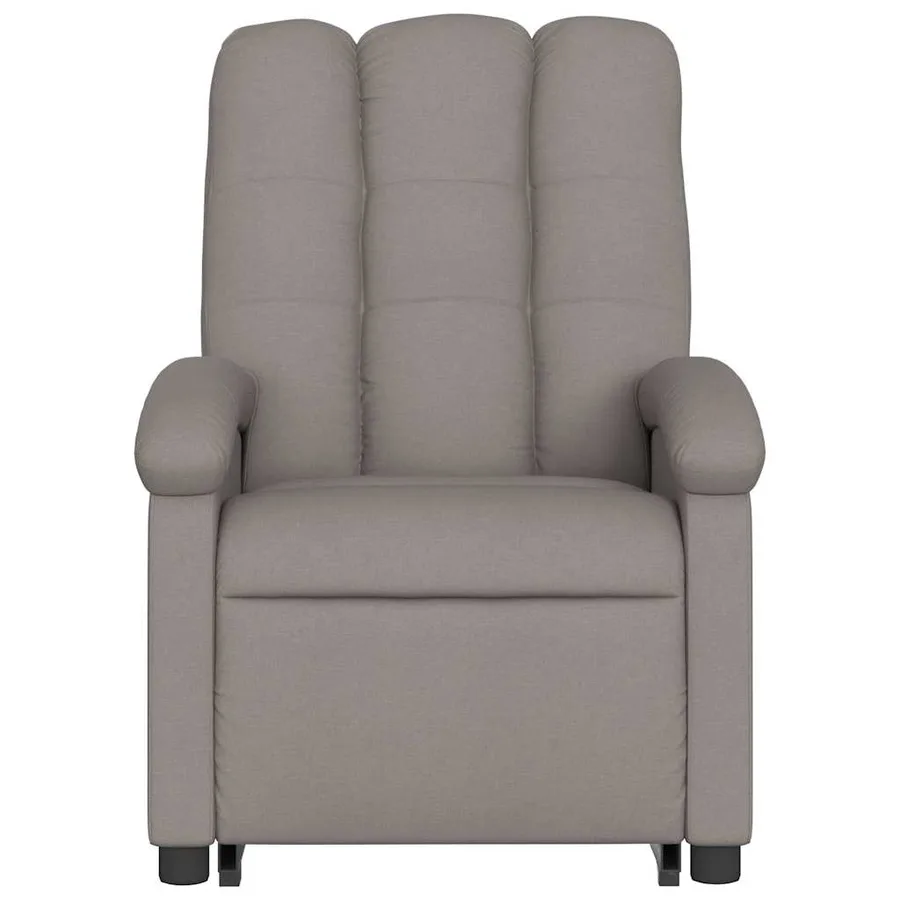 Fauteuil inclinable de massage Taupe Tissu - 9