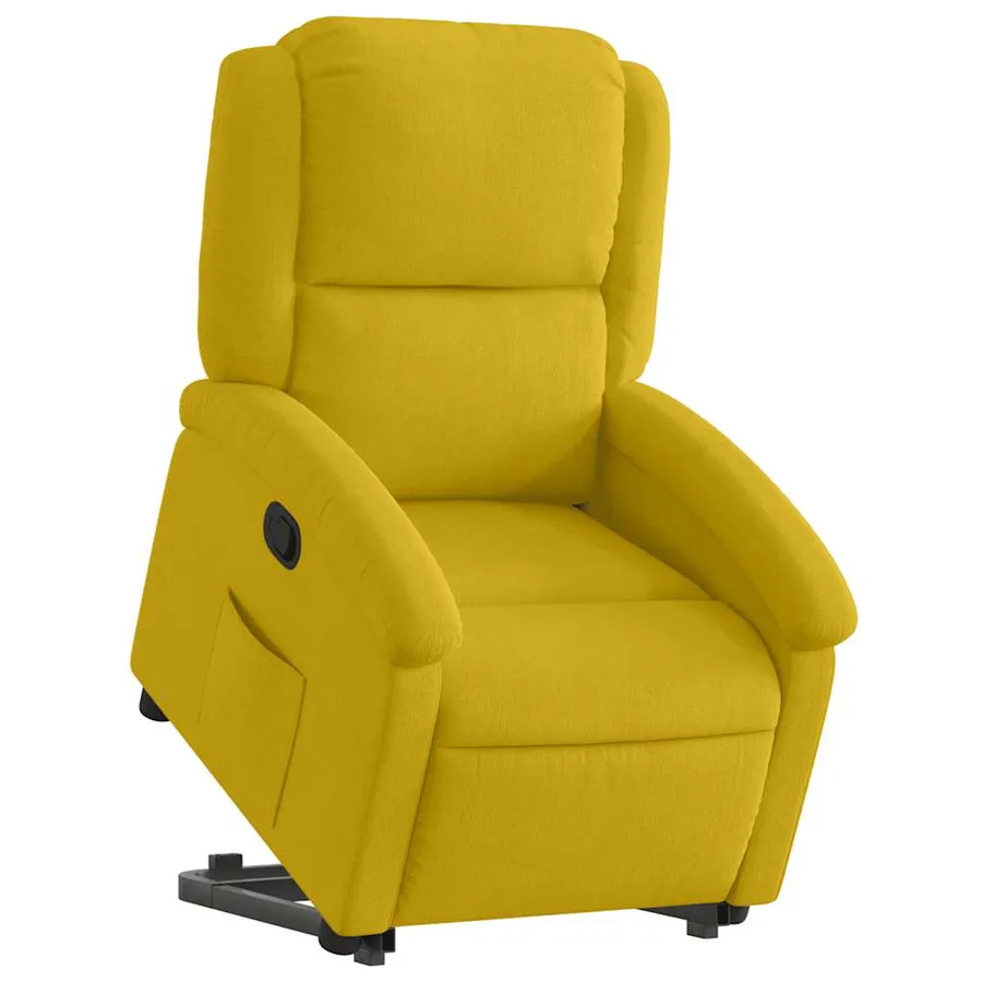 Fauteuil inclinable Jaune Velours - 3