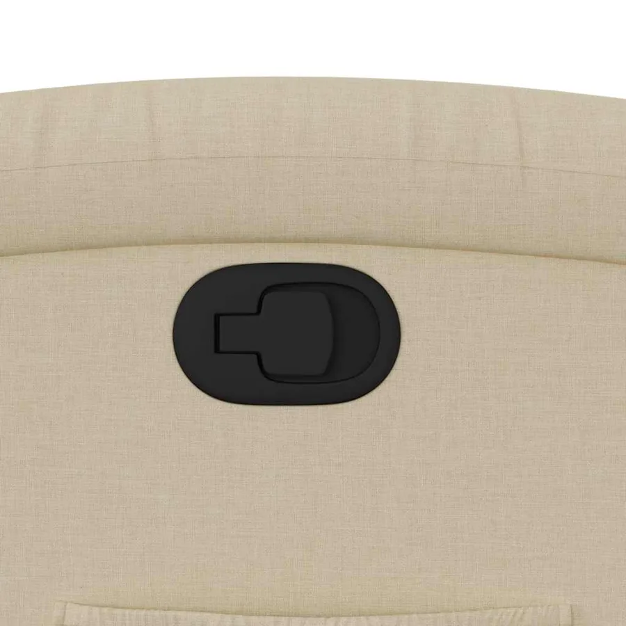 Fauteuil inclinable Crème Tissu - 12