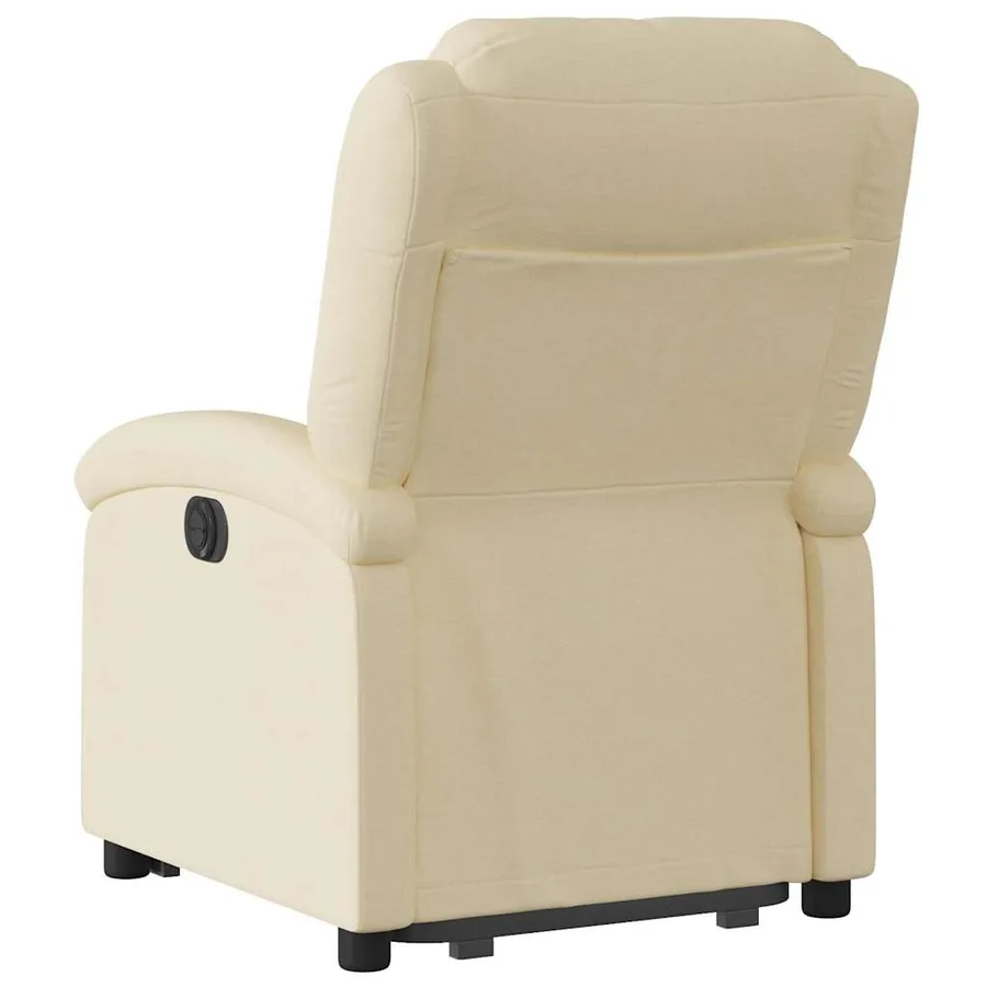 Fauteuil inclinable Crème Tissu - 5