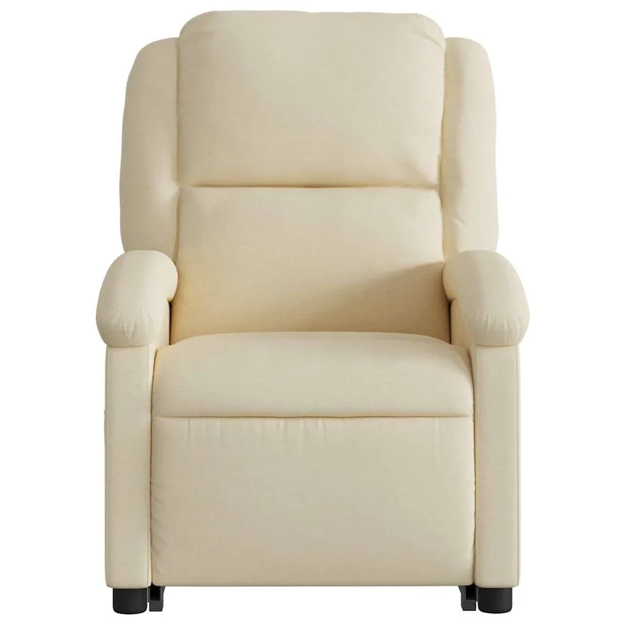 Fauteuil inclinable Crème Tissu - 9