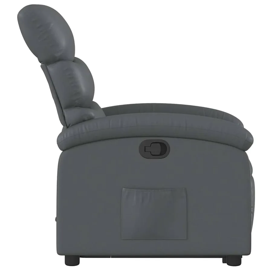 Fauteuil inclinable Gris Similicuir - 10