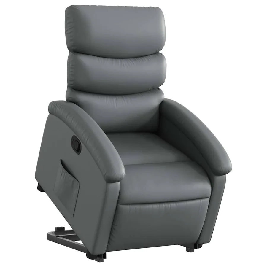 Fauteuil inclinable Gris Similicuir - 3