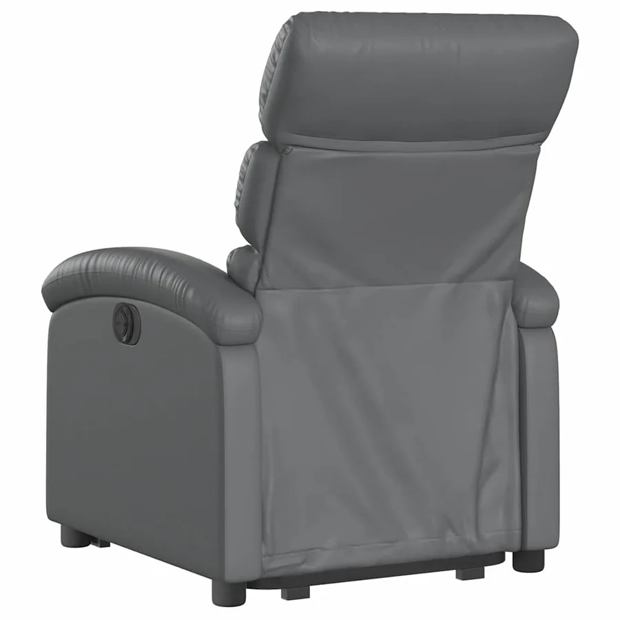 Fauteuil inclinable Gris Similicuir - 5