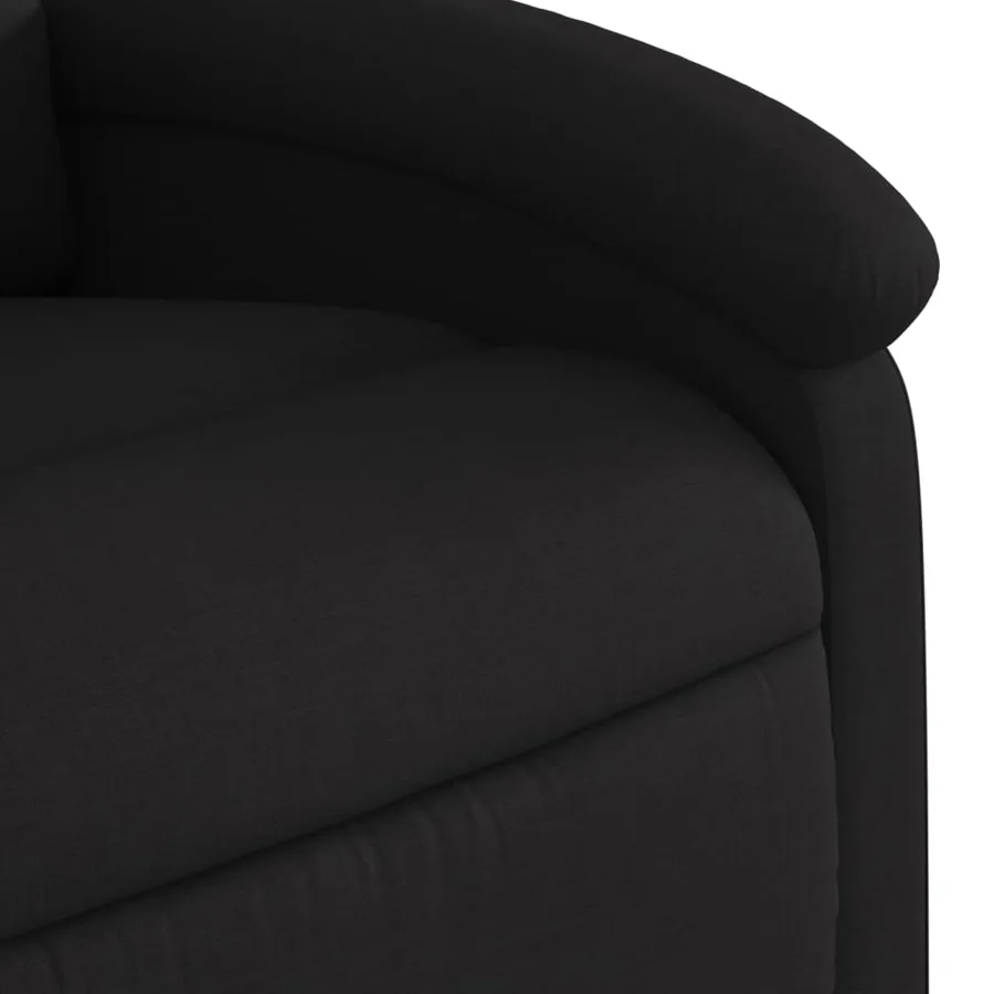 Fauteuil inclinable de massage électrique Noir Tissu - 12