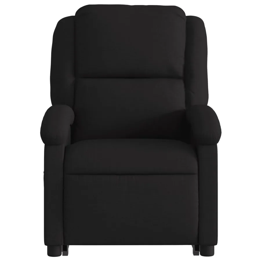Fauteuil inclinable de massage électrique Noir Tissu - 9