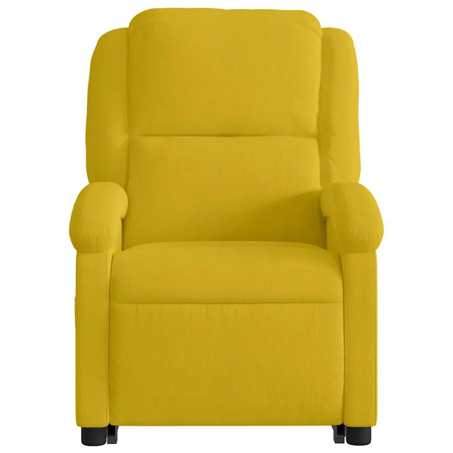 Fauteuil de massage inclinable Jaune Velours - 9