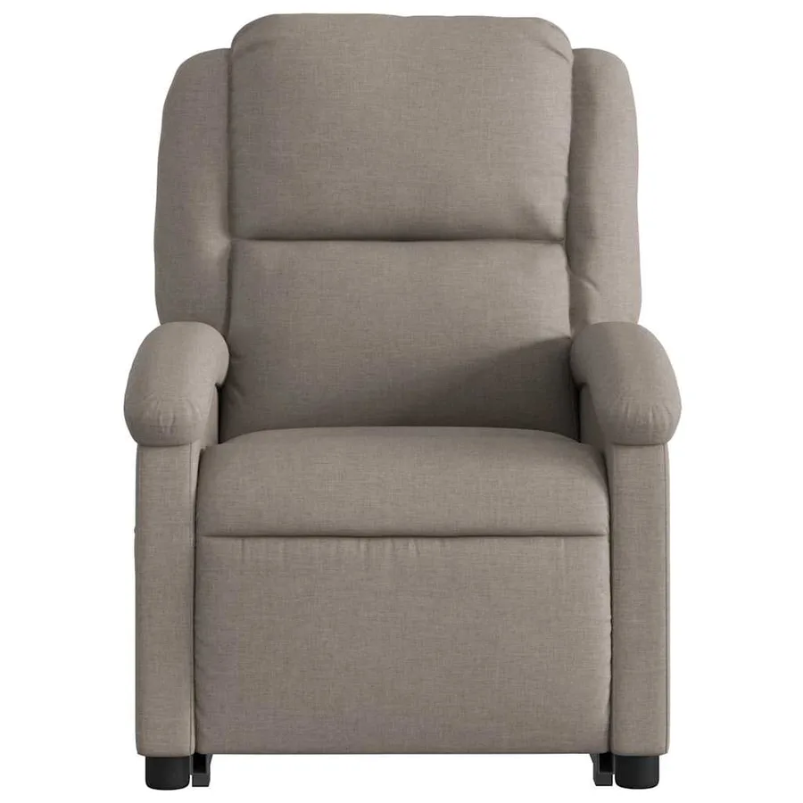 Fauteuil inclinable de massage Taupe Tissu - 9