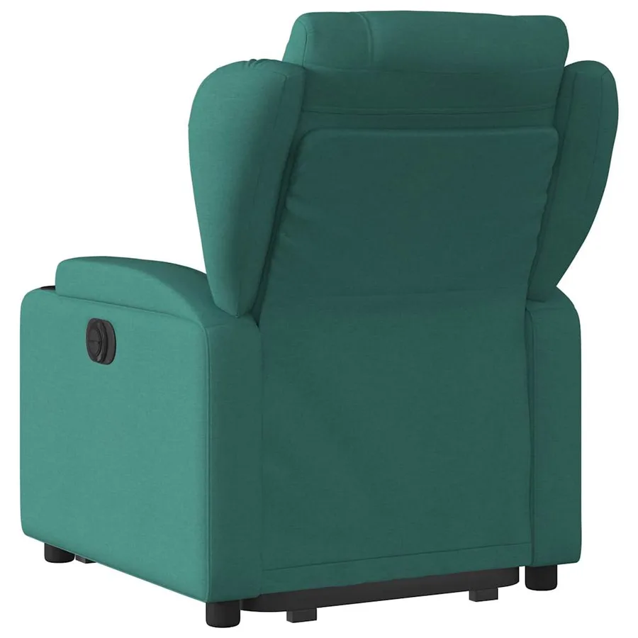 Fauteuil inclinable électrique vert foncé tissu - 5