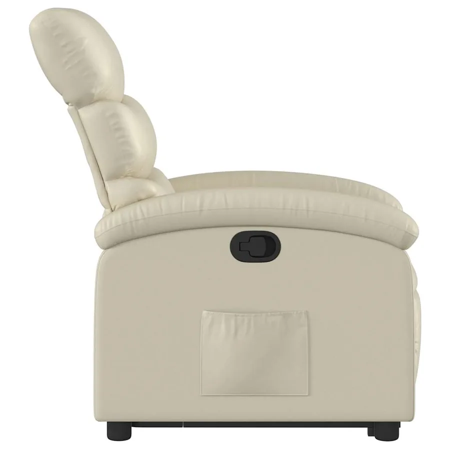 Fauteuil inclinable Crème Similicuir - 10